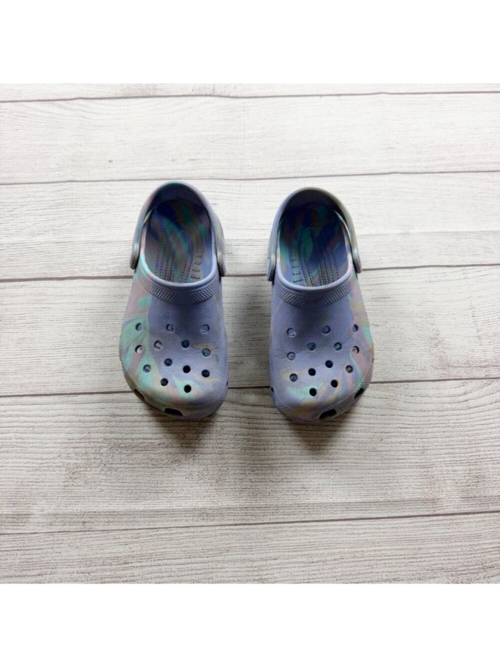 Crocs Tie Dye Classic Clog Shoes Kid Junior 1 - Picture 2 of 5